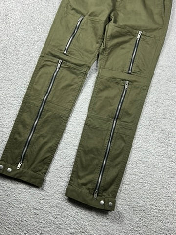 Givenchy Zip Detail Pants “Khaki Green”