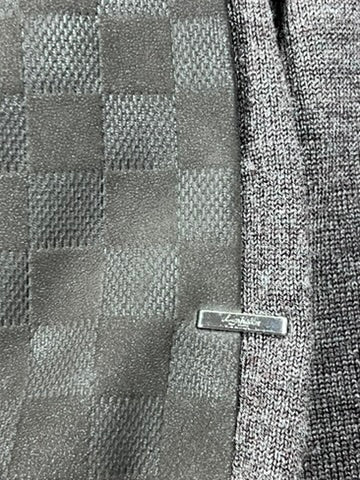 Louis Vuitton Brown Damier Signature Zip Up Cardigan Sweater