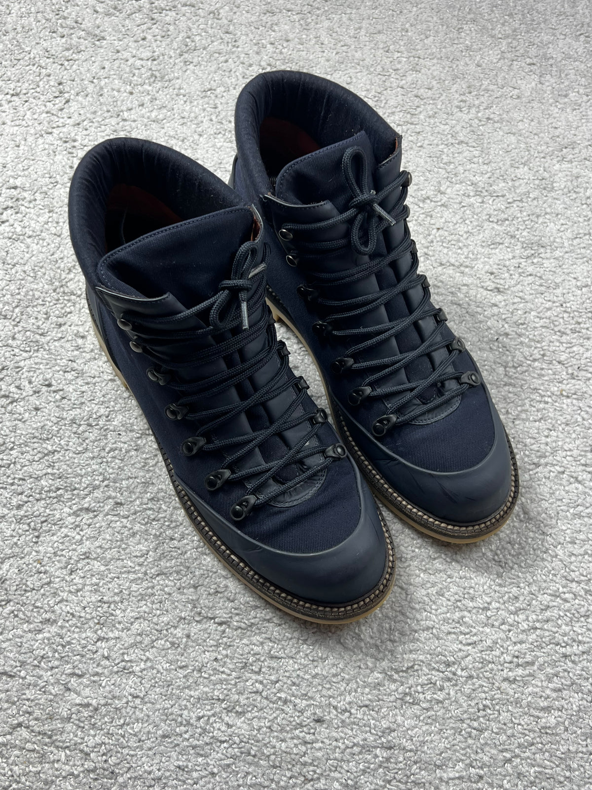 Loro Piana Laax Active Storm System Leather Boots Size 44