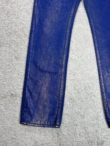 SS09 DIOR HOMME “PLANISPHERE” Luster Gold Waxed Jeans