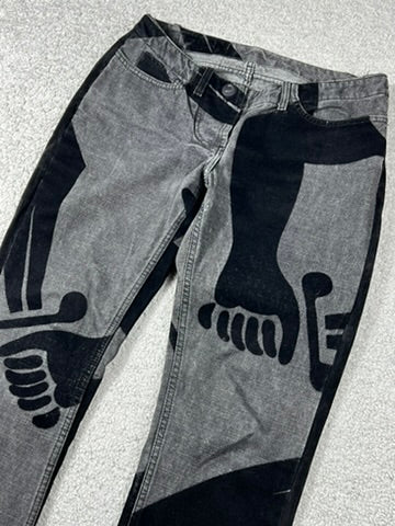 1998 Vivienne Westwood Anglomania Sword Pirate Flared Jeans