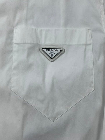Prada White Triangle Shirt Size M
