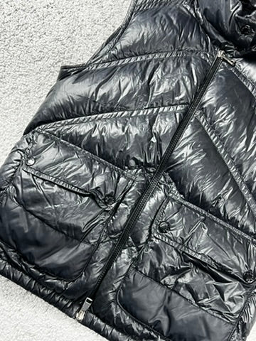 Moncler Hossegor Black Down Vest Size S