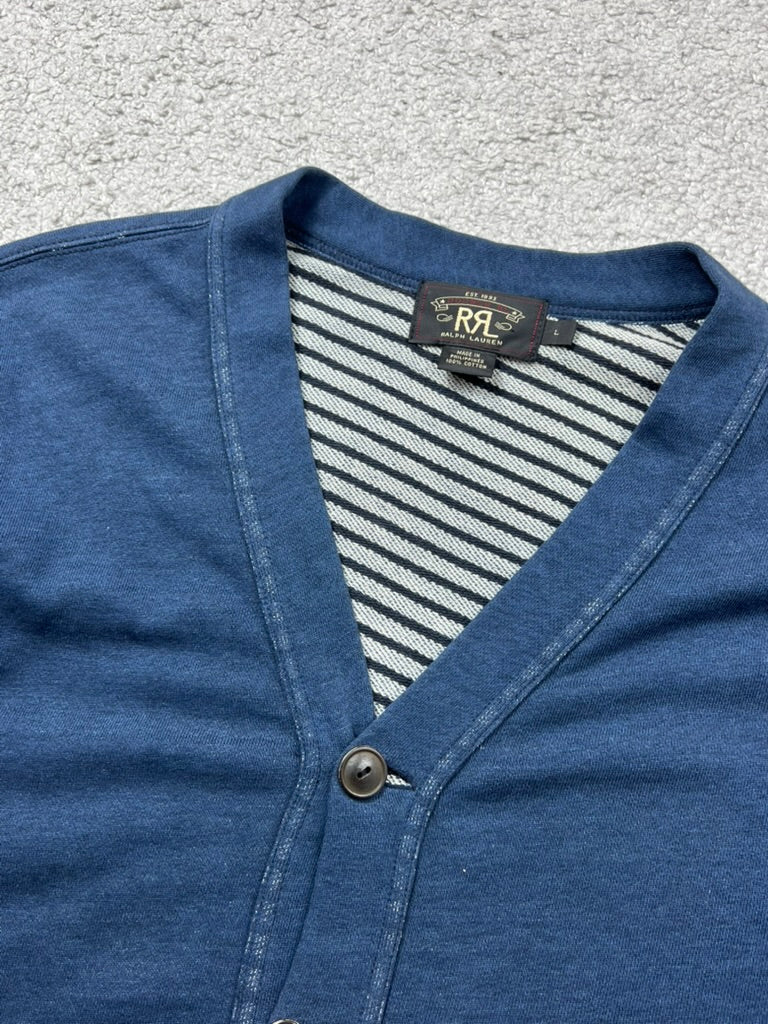 RRL Cotton Sweat Cardigan Size L