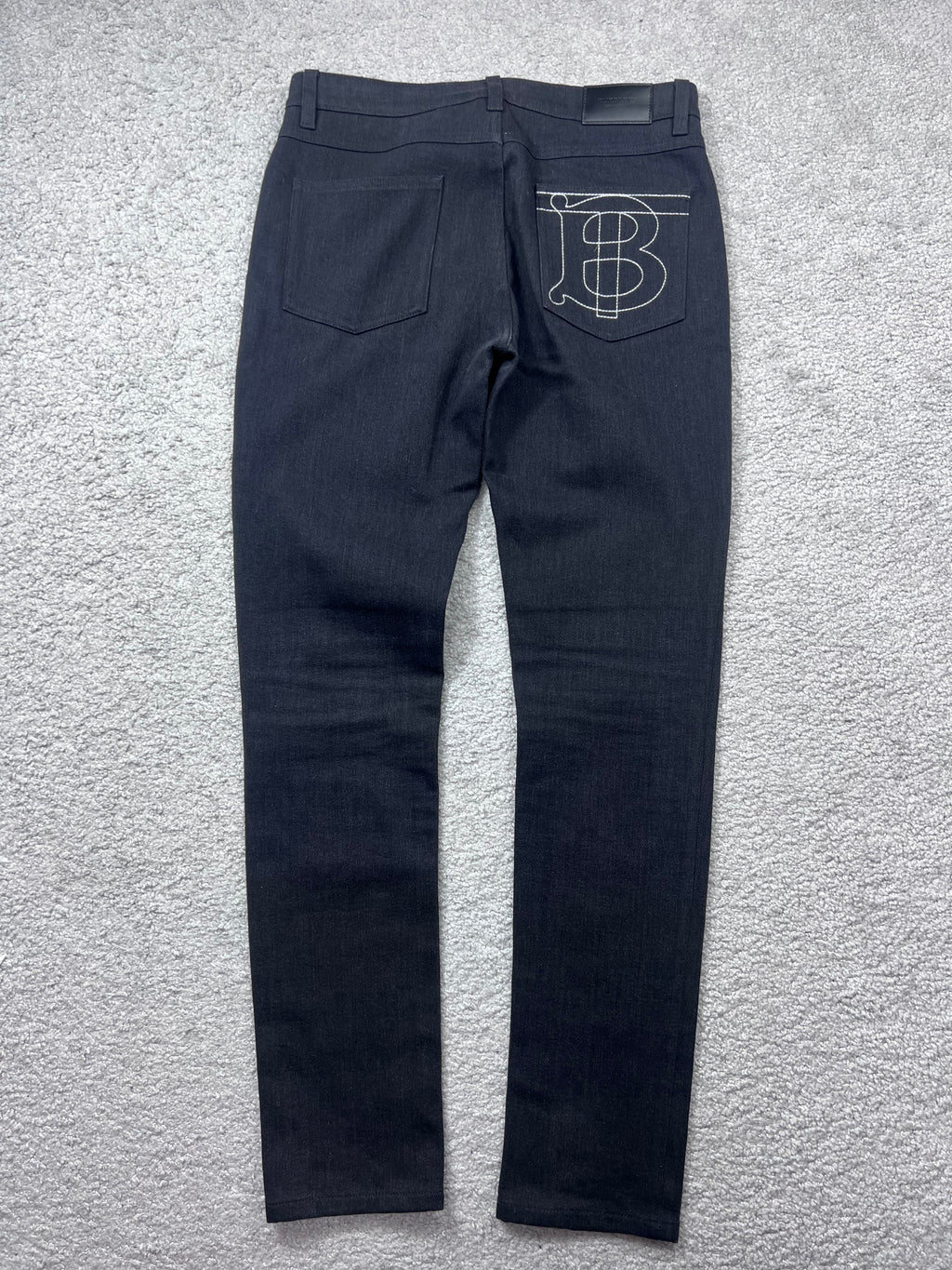 Burberry BT Big Pocket Logo Skinny Mid-Rise Jeans