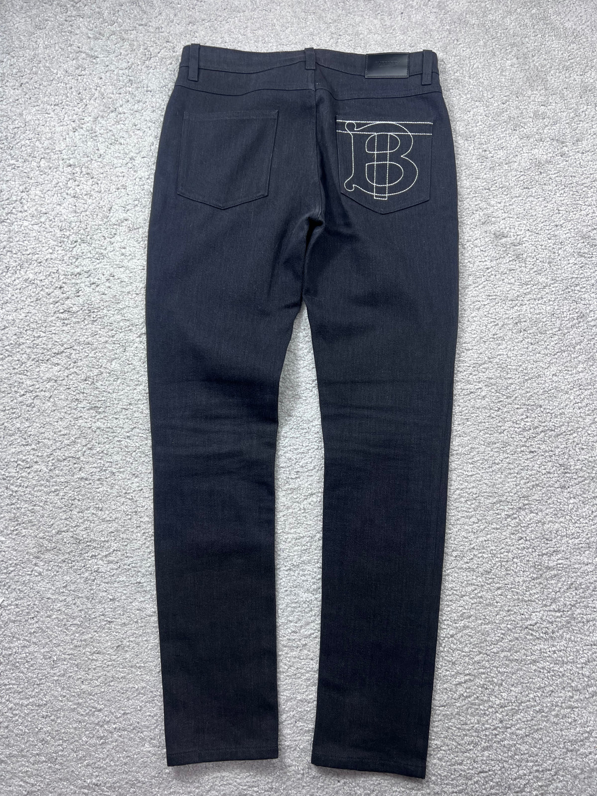 Burberry BT Big Pocket Logo Skinny Mid-Rise Jeans
