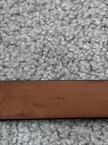 Louis Vuitton Damier Santur Carre Belt Brown Golden