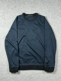 Louis Vuitton LV Embroidered Logo Blue Swetshirt Size L