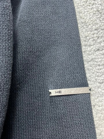 Heliot Emil Reflective Knit Silhouette Oversized Sweater