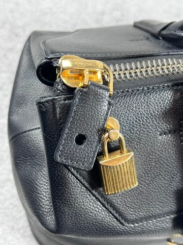 Tom Ford Padlock Black Leather Bag