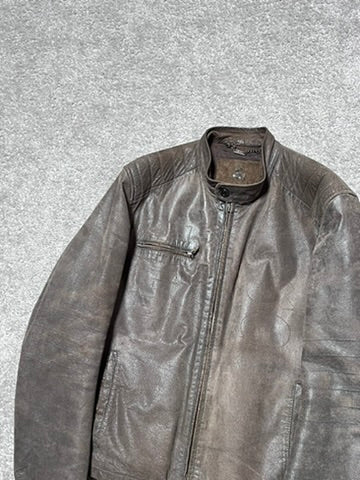 Vintage Dolce & Gabbana Brutalist Pig Leather Archive Jacket