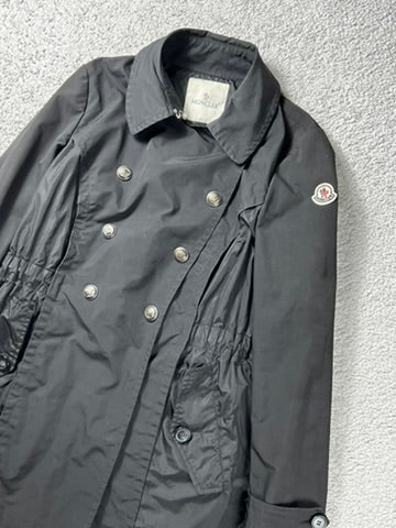 Moncler Hinata Womans Black Parka Jacket Size 2