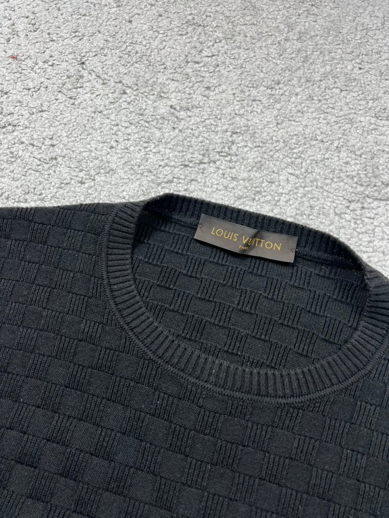 Louis Vuitton Damier Pullover Wool& Cotton Size M