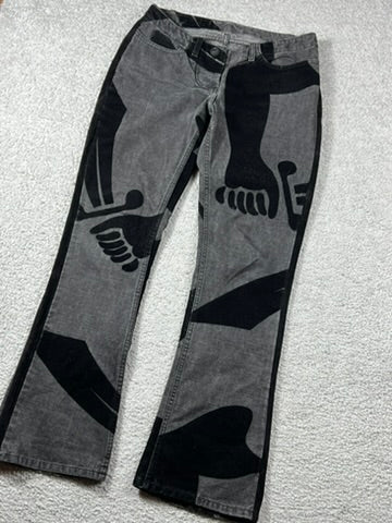 1998 Vivienne Westwood Anglomania Sword Pirate Flared Jeans