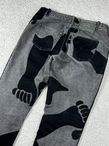 1998 Vivienne Westwood Anglomania Sword Pirate Flared Jeans
