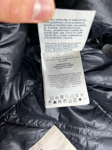 Moncler Hossegor Black Down Vest Size S