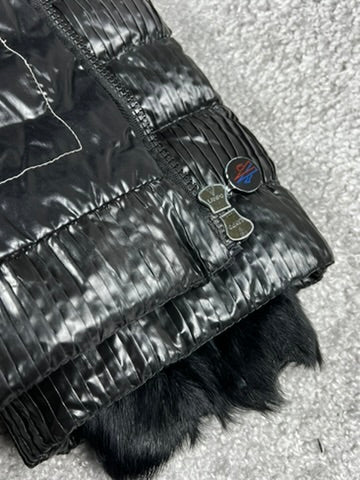 Moncler Morzine Black Belt Jacket Size M