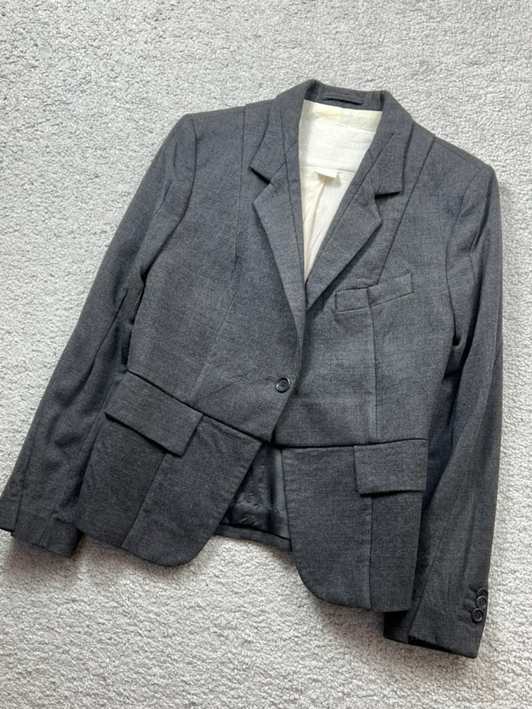 Maison Margiela H&M Blazer Grey Wool Blazer Size 36