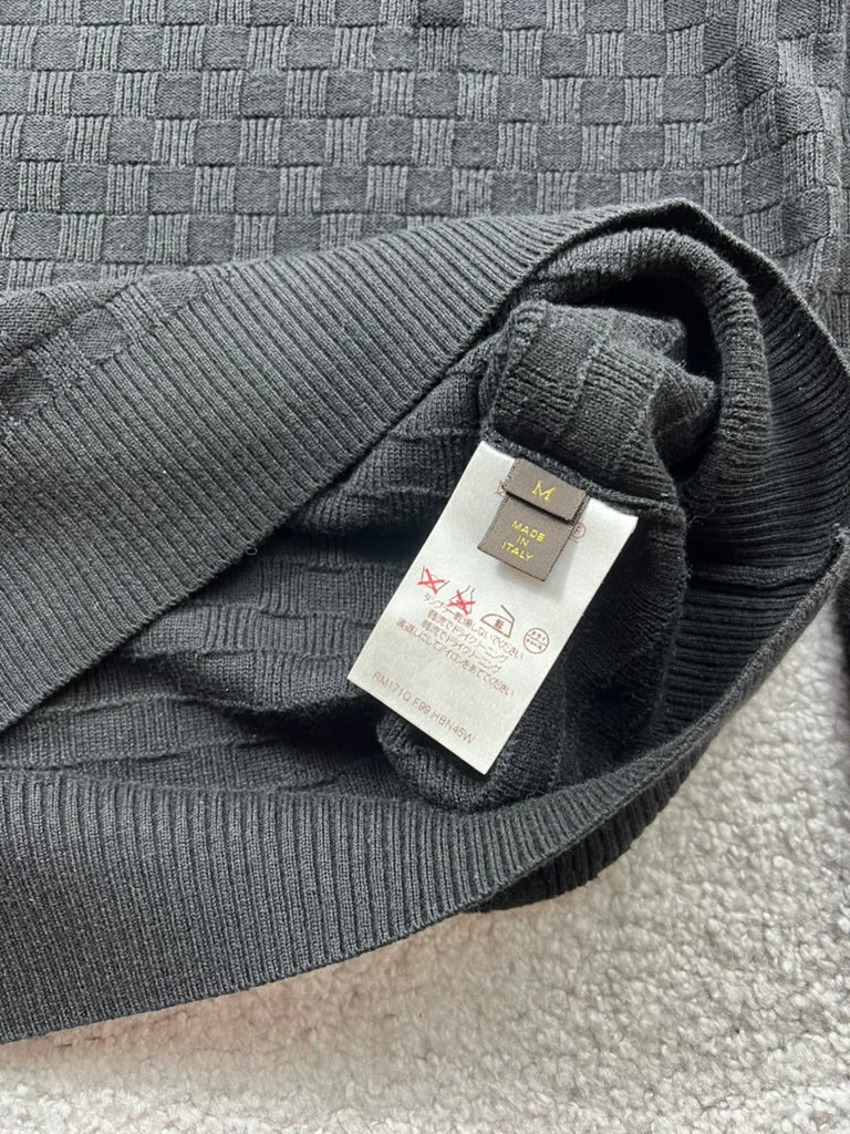 Louis Vuitton Damier Pullover Wool& Cotton Size M