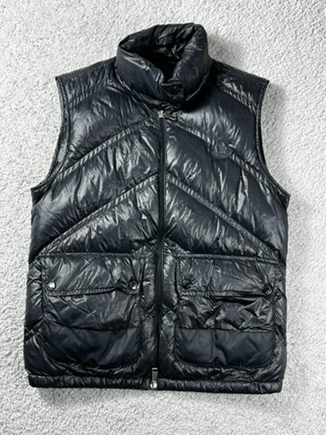 Moncler Hossegor Black Down Vest Size S