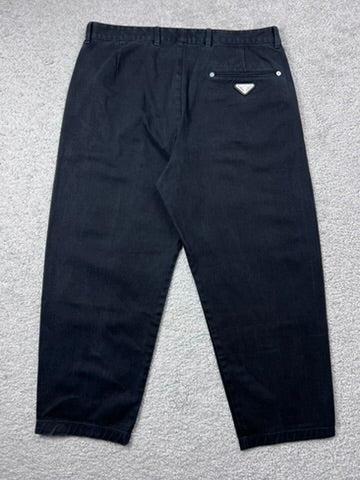 Prada Triangle Logo Trousers Size 50 It