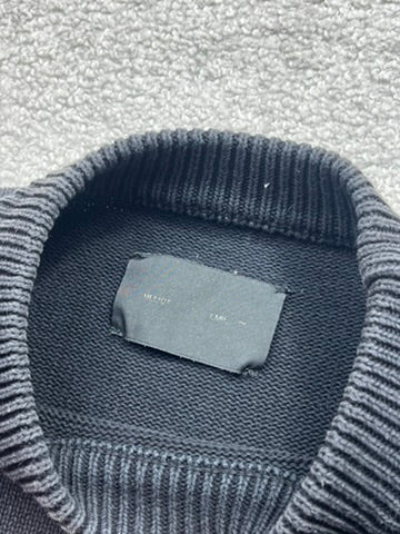 Heliot Emil Reflective Knit Silhouette Oversized Sweater