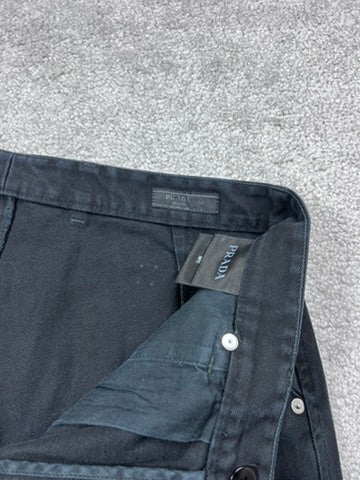 Prada Triangle Logo Trousers Size 50 It