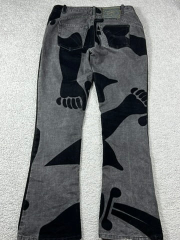 1998 Vivienne Westwood Anglomania Sword Pirate Flared Jeans