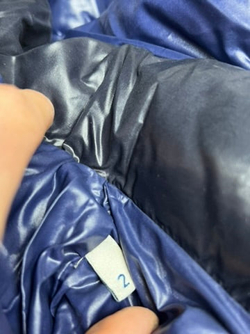 Moncler Moka Blue Down Parka Size M
