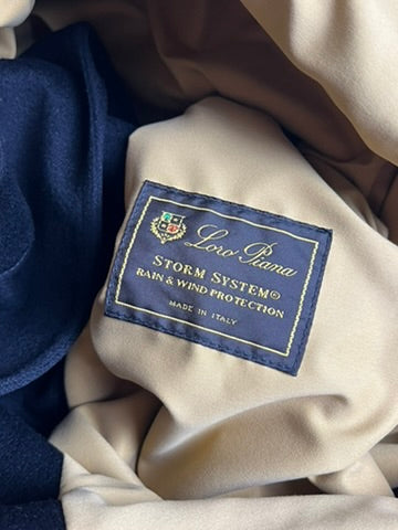 Loro Piana Black Cashmere Coat Size S