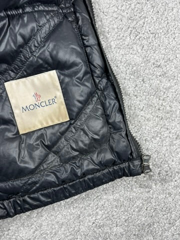Moncler Hossegor Black Down Vest Size S