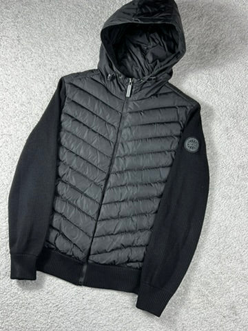 Canada Goose Black Black Label Hybridge Quilted Knit Jacket