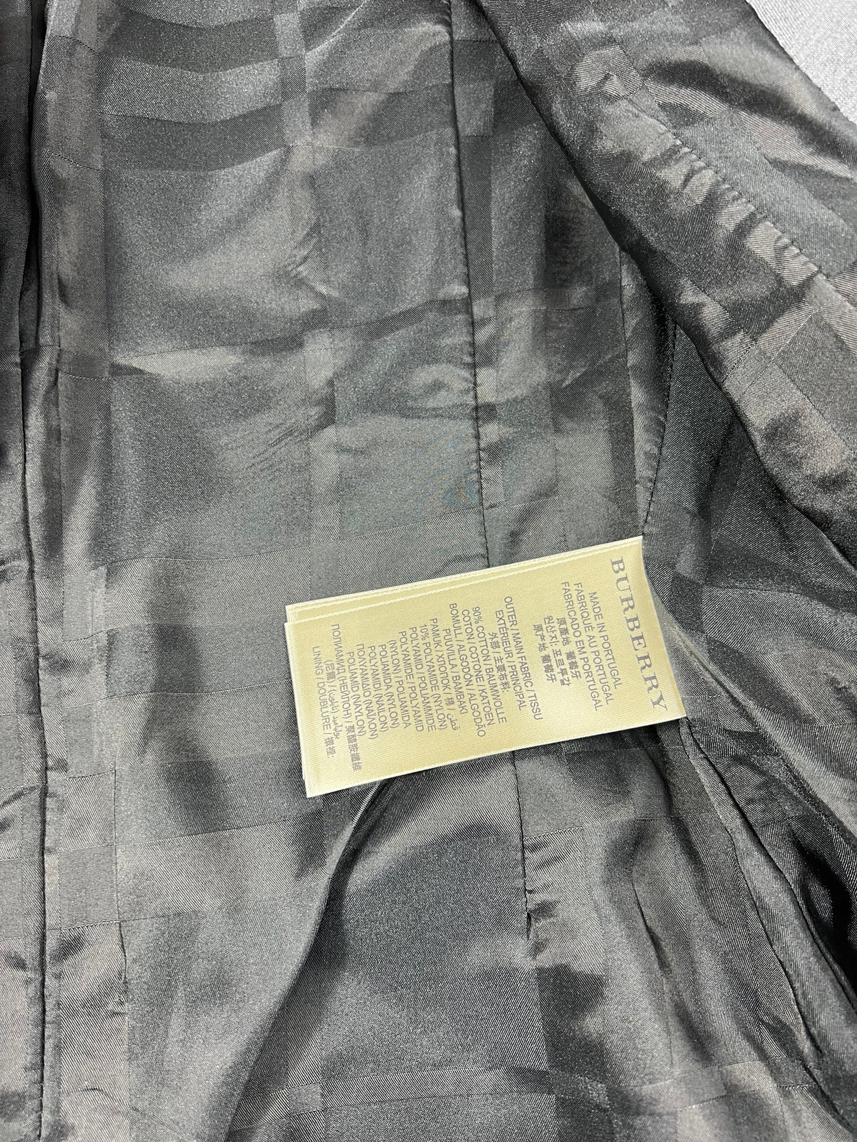 Burberry Grey Cotton Knit Leather Trim
Blazer