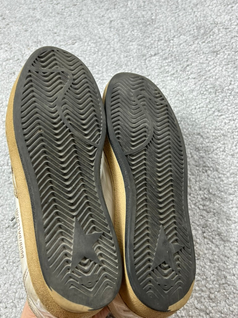 Golden Goose Deluxe Brand Ballstar “Milk Gold” Sneakers