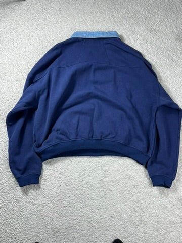 Rhude RH Collegiate Longsleeve Rugby “Navy” Size M