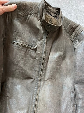 Vintage Dolce & Gabbana Brutalist Pig Leather Archive Jacket