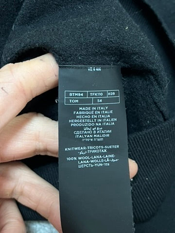 Tom Ford Wool Black Sweater Size XS