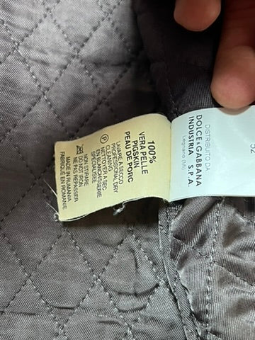 Vintage Dolce & Gabbana Brutalist Pig Leather Archive Jacket