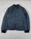 Vintage Prada Triangle Quilted Blue Jacket Size L