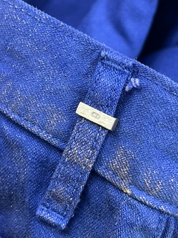 SS09 DIOR HOMME “PLANISPHERE” Luster Gold Waxed Jeans