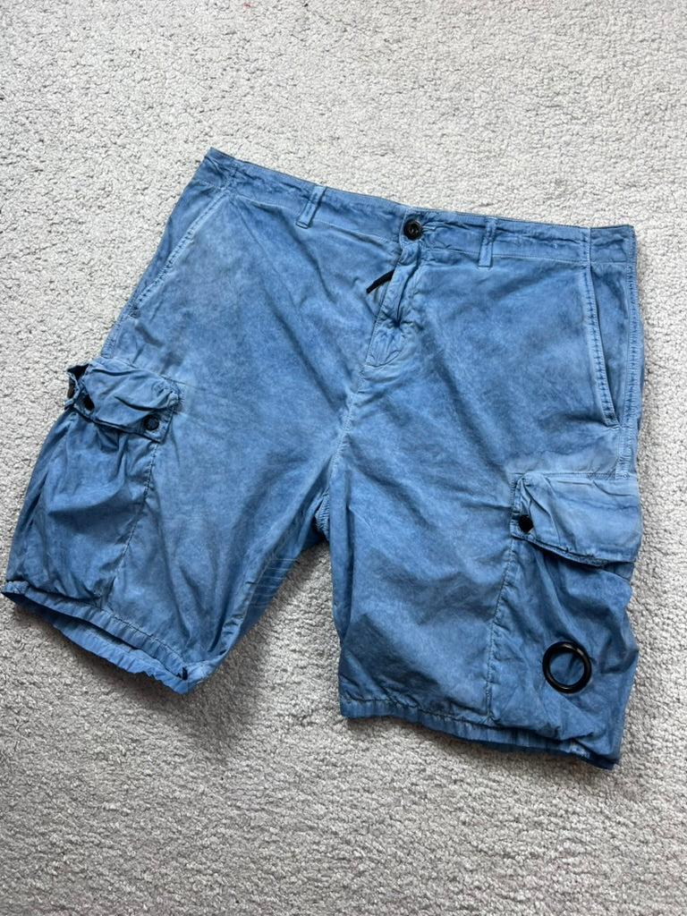 C.P Company Cargo Re-Colour Blue Shorts Size 48