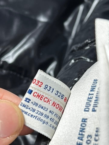 Moncler Morzine Black Belt Jacket Size M
