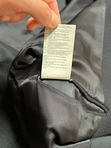 Vintage Maison Margiela Black Wool Coat Size L