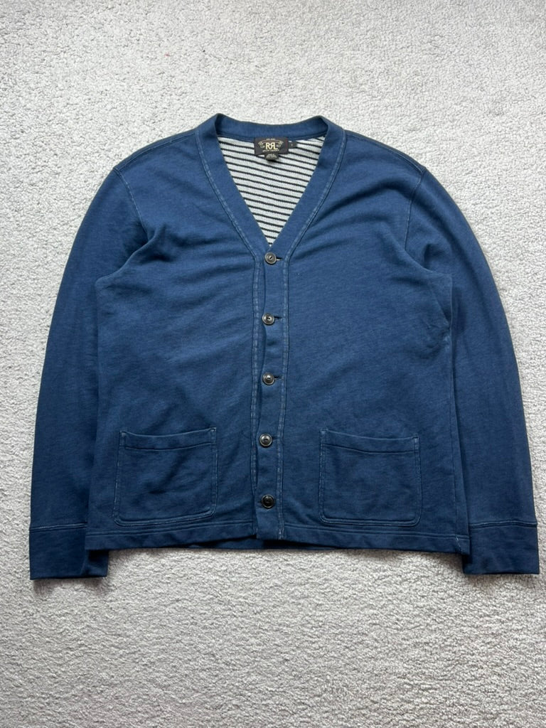 RRL Cotton Sweat Cardigan Size L