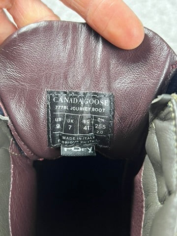 Canada Goose Journey Hiking Bordeaux Camel Boots Size 9