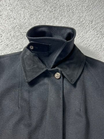 Loro Piana Black Cashmere Coat Size S