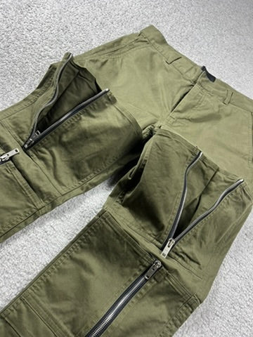 Givenchy Zip Detail Pants “Khaki Green”