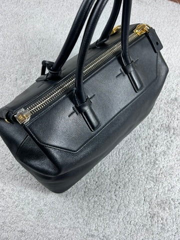 Tom Ford Padlock Black Leather Bag