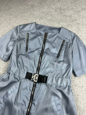 Givenchy 4G Belted Blue Mini Dress