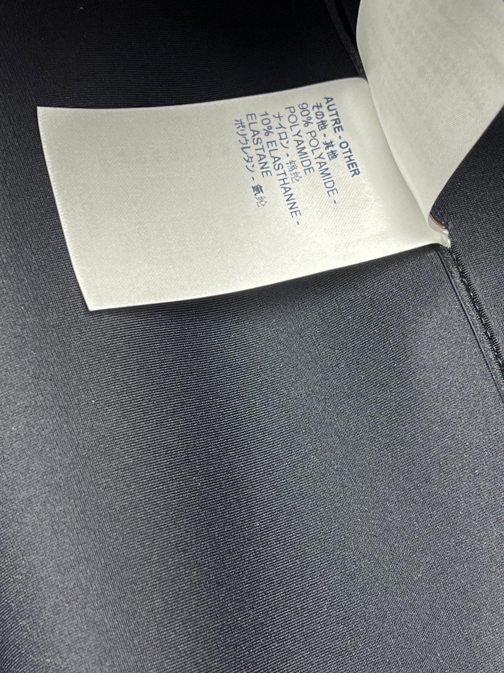 Louis Vuitton Leather Dark Blue Hooded Zip Up Jacket Size L